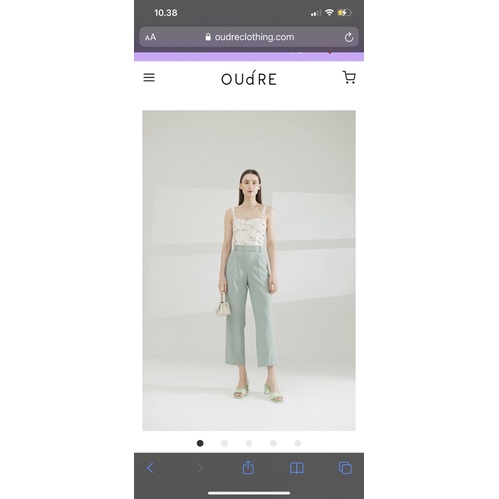 (JUAL RUGI) kkum top Oudre cream size L