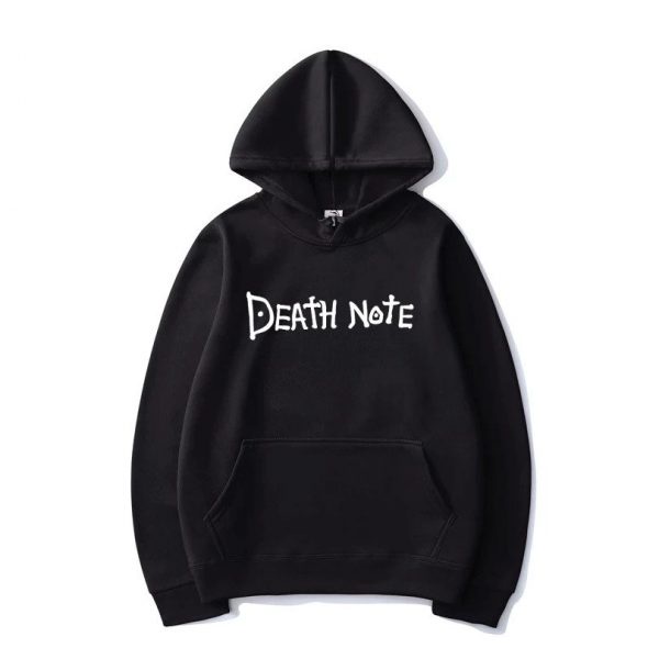 Sweater Hoodie Anime DEATH NOTE SIMPLE Jumper Pria Wanita Bahan Fleece Ukuran S M L XL XXL XXXL
