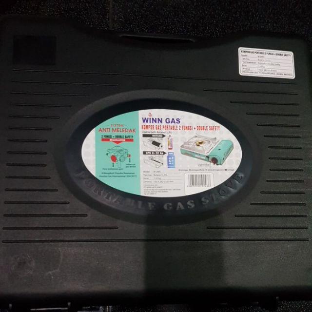 Winn Gas W-2ws Doubel Safety Lock Kompor Gas Portable Stainless Steel