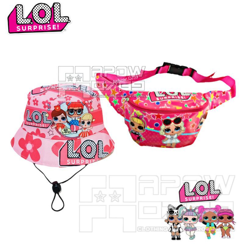 Waistbag anak LOL 2in1 - tas + topi