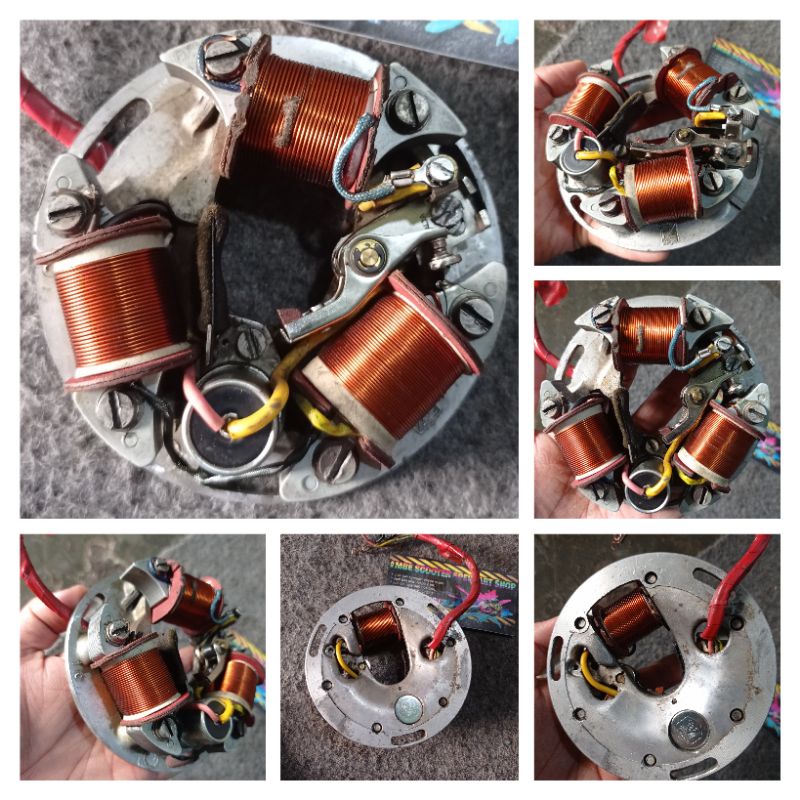 SPULL PENGAPIAN SPUL LENGKAP VESPA SUPER 66 ORIGINAL COPOTAN