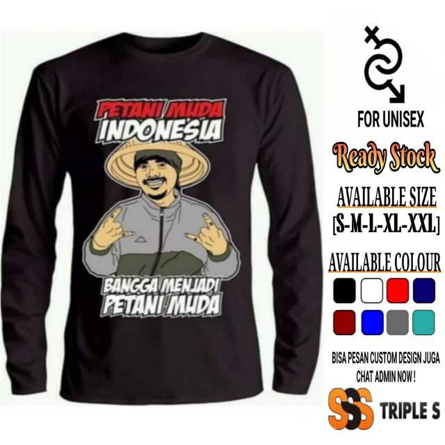 KAOS PETANI MUDA INDONESIA BANGGA MENJADI PETANI MUDA