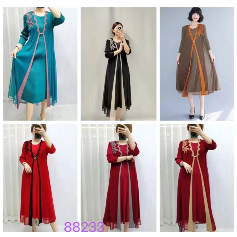 dress plisket premium / dress plisket 2 layer/ dress plisket rompi/ dress full plisket / dress plisk