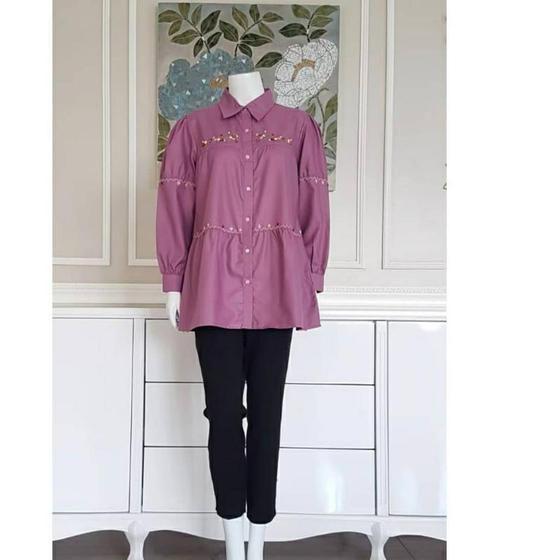 Blus Mix Sulam Edness  Kayla