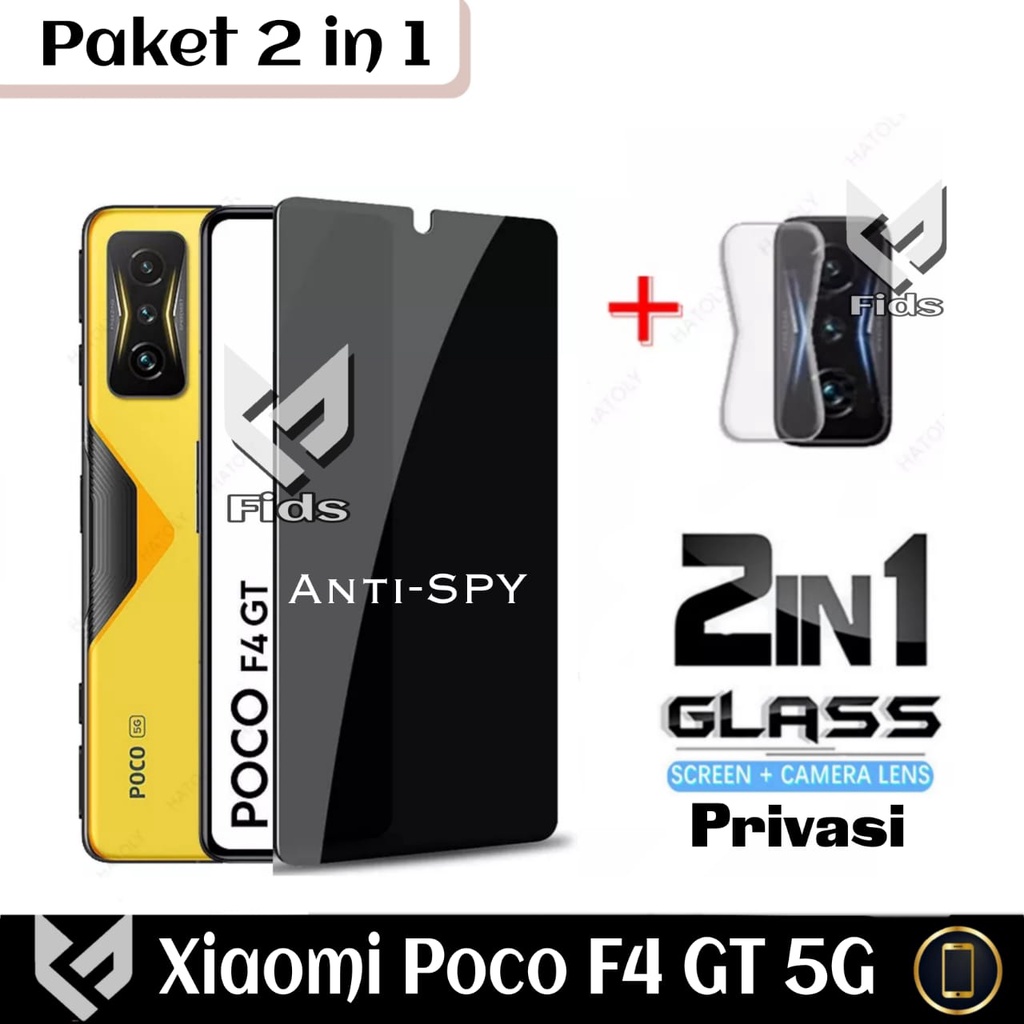 (PROMO PAKET 2IN1) XIAOMI POCO F4 GT 5G Anti Gores Layar Free Anti Gores Camera Belakang Handphone Premium