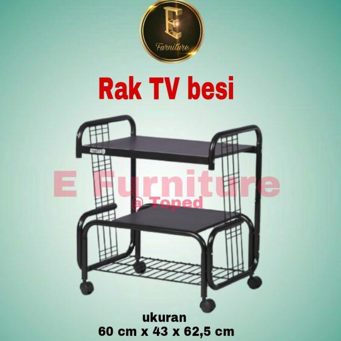 Rak Tv Besi, Rak Tv Minimalis, Rak Serbaguna, Rak Tv Roda Papin.Co