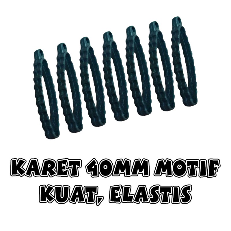Karet Lanyard 40mm Motif Kuat Elastis Gantungan Lanyards