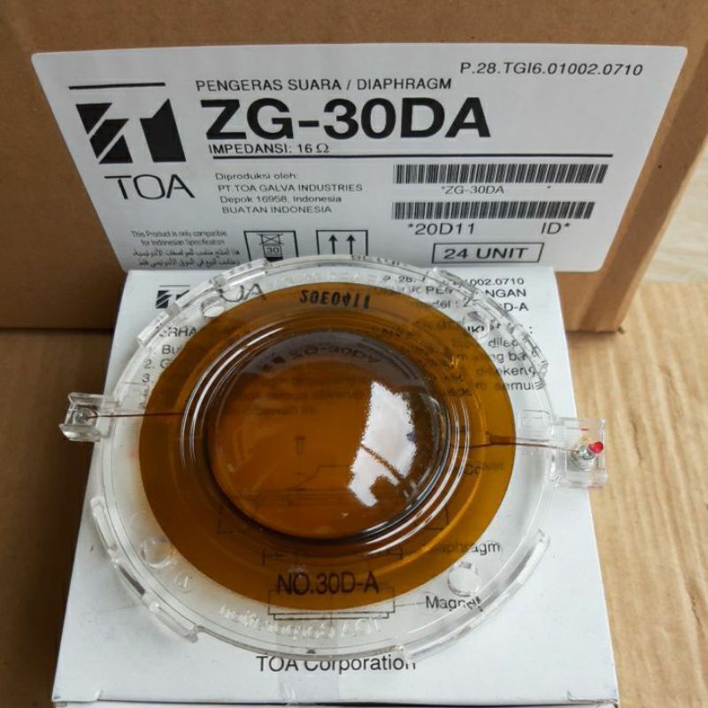 SPOOL SPUL SPEAKER CORONG TOA ZG-30DA 25W