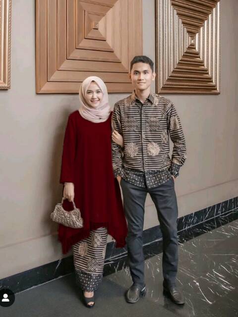 Kebaya batik couple ANESYA JAMILA | KEBAYA MODERN Kebaya wisuda kebaya lamaran tunangan-2