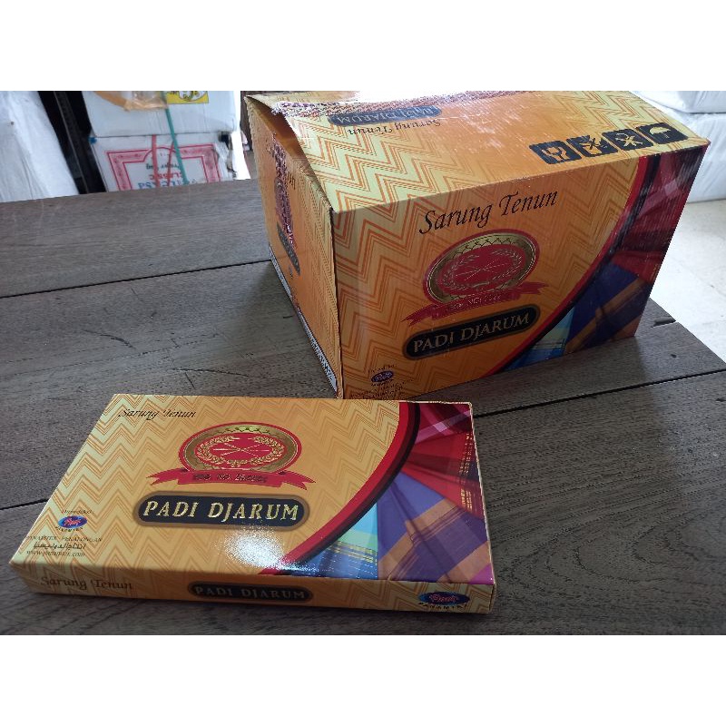 Sarung Padi Djarum Putih Polos pakai Tumpal min 10 pcs