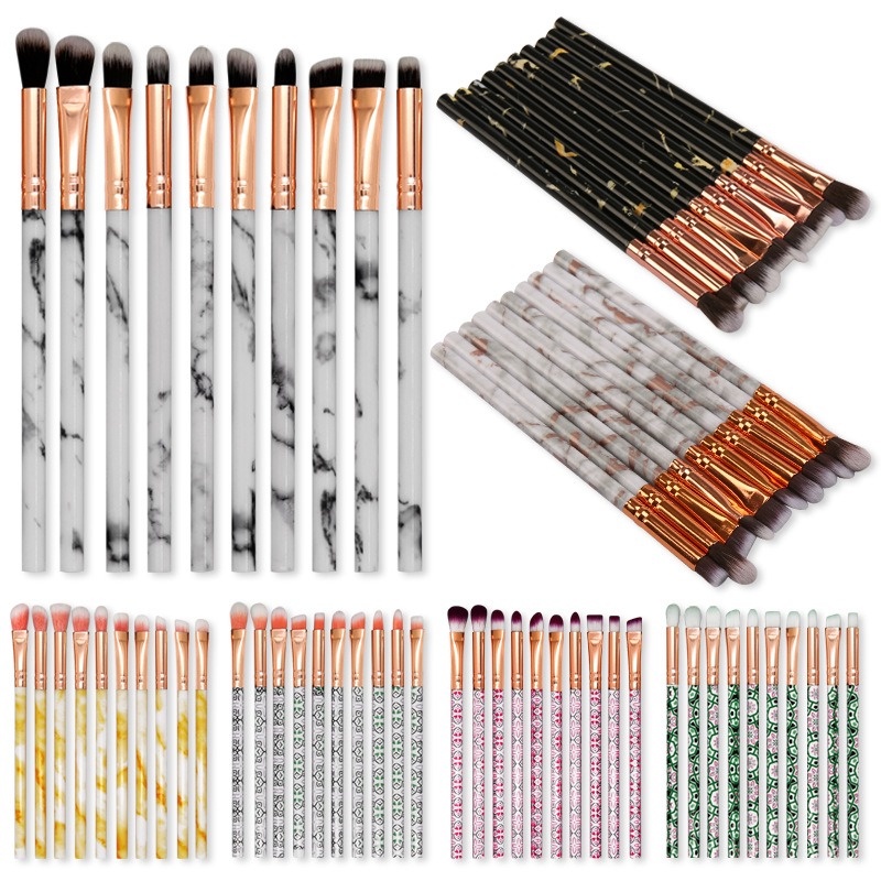 MARKAS Kuas Set B Makeup Brush Make Up Concealer Eyeshadow Foundation Isi 10Pcs/Pack