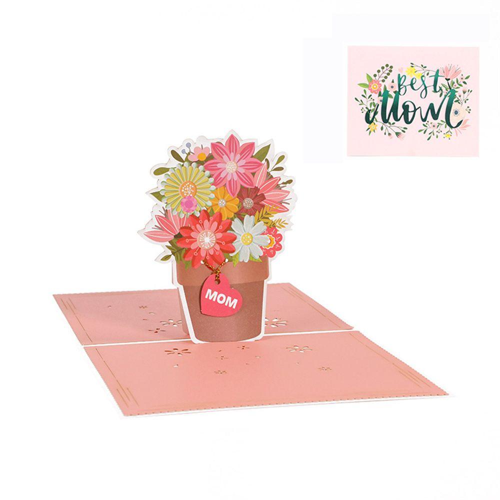 R-flower Mother's Day Greeting Card Kartu Ucapan Hari Ibu Lipat Bunga Berkah Kartu Kecil