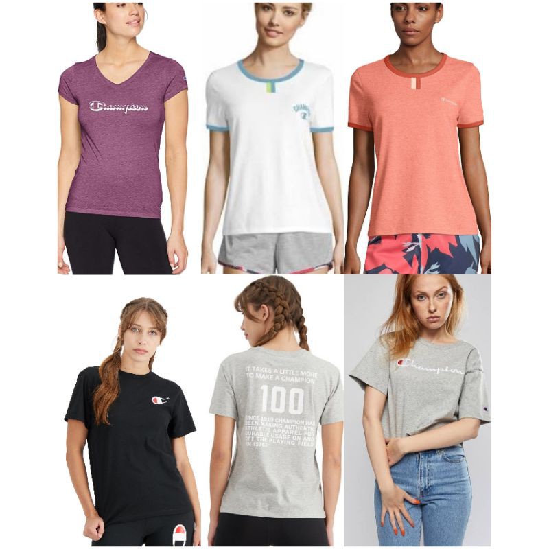 Kaos Champion Original Kaos champion cewek kaos zumba gym jogging fitness