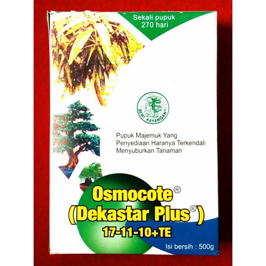 Pupuk Tanaman Hias Sayuran Bonsai Osmocote Dekastar Plus 500 Gram Shopee Indonesia