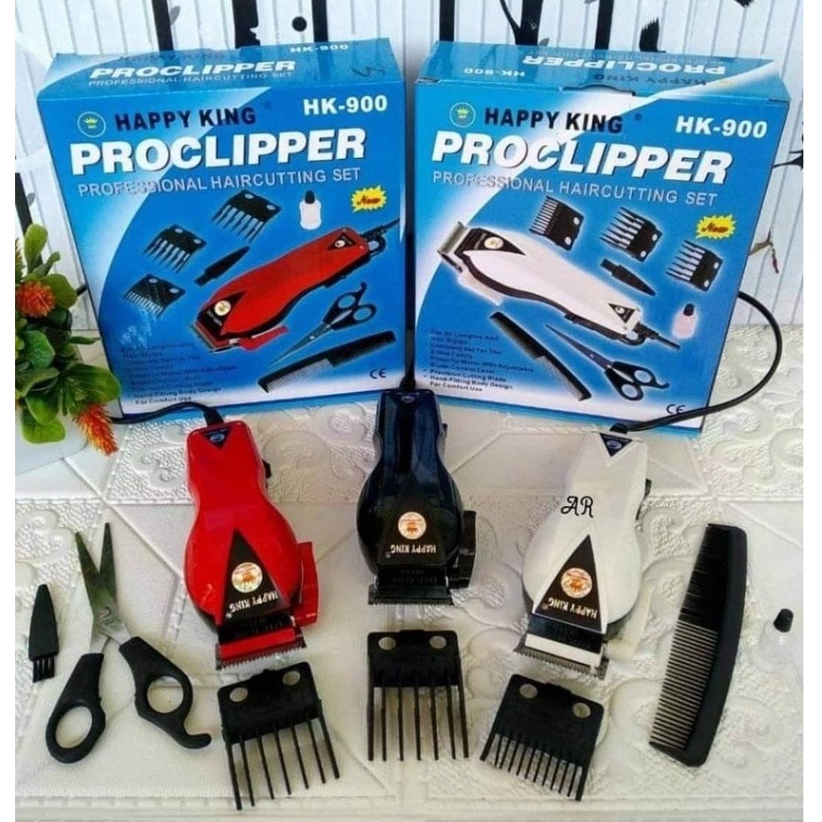 Haircutting Set Proclipper HK-900 Happy King Alat Cukur Barber Free Gunting Dan Sisir