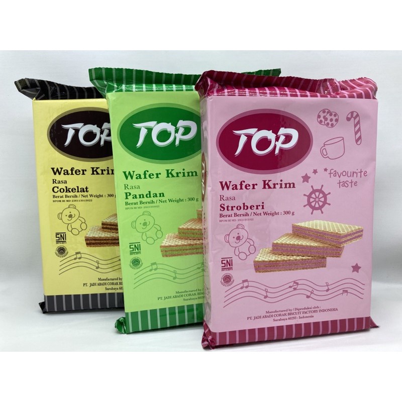 

TOP WAFER KRIM Rasa Cokelat/Strawberry 300gr