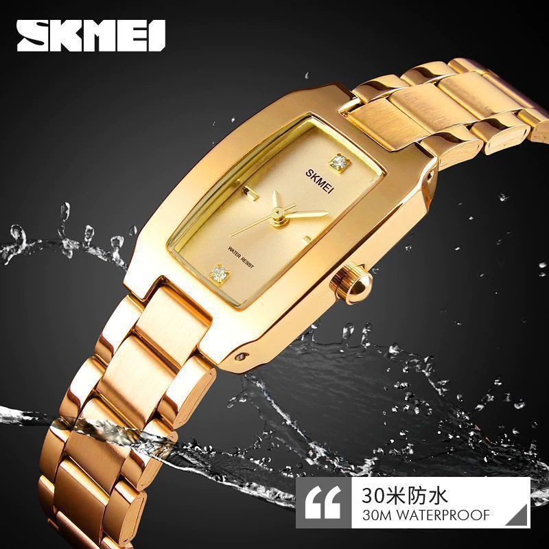 SKMEI 1400 Jam Tangan Watch Wanita Analog Tali Stainless