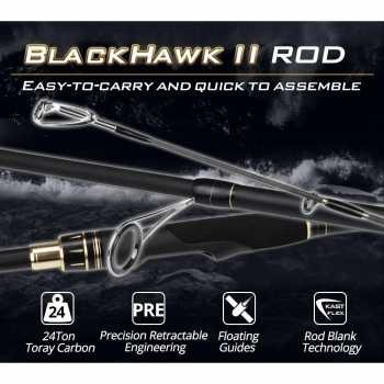 KastKing BlackHawk II terbaik joran pancing murah Carbon Fiber Spinning Rod 1.98M