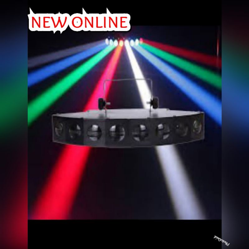 LAMPU PANGGUNG DISCO LED LIGHT 8 EYE BEAM 8X10W RGBW