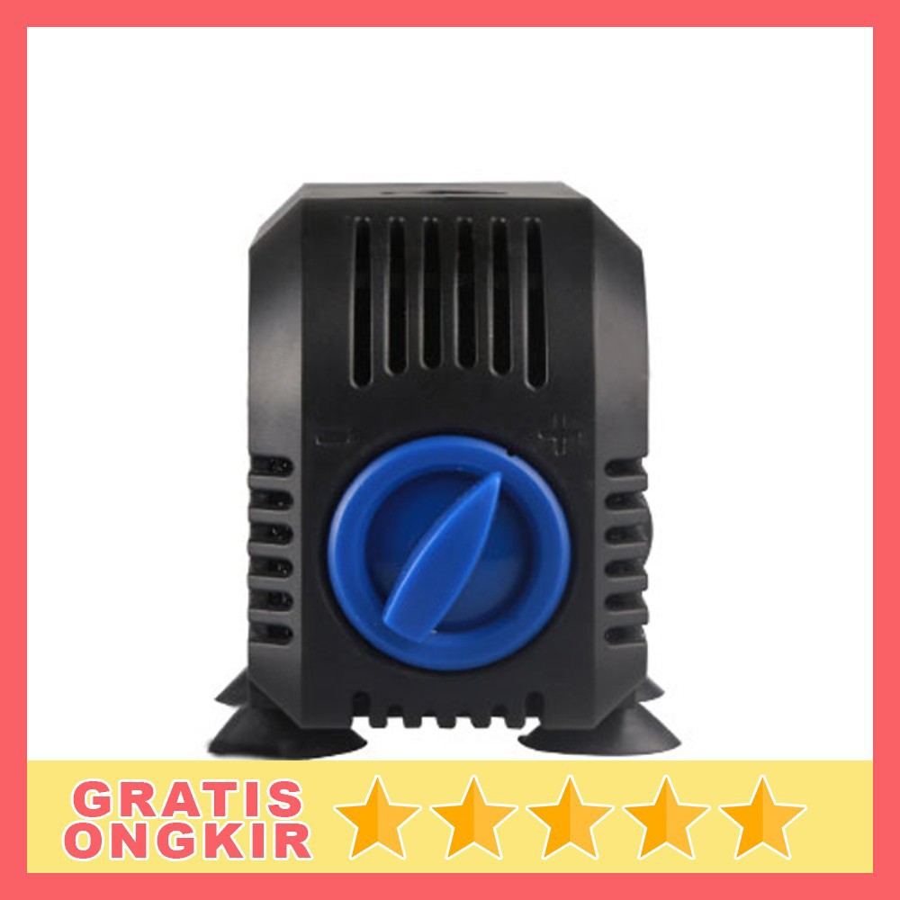 Grab Medan Pompa Air Aquarium Ikan Quiet Submersible Pump Fish Tank 20W SUNSUN HJ-1100 Hitam