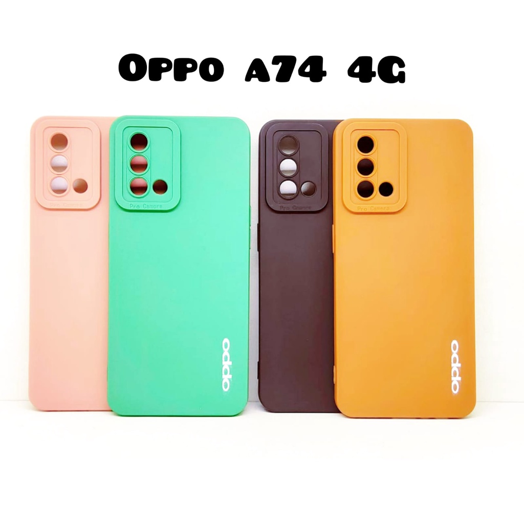 Luxury Soft Matte Case 9D Oppo A52 A92 A5 A9 2020 A31 A15 A33 A53 A54 A74 4G A95 4G A16 Solid Color Angel Eye Lens