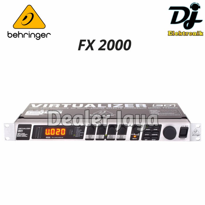 BEHRINGER ● FX 2000 / FX2000 - Efek Vokal / Effect Vocal