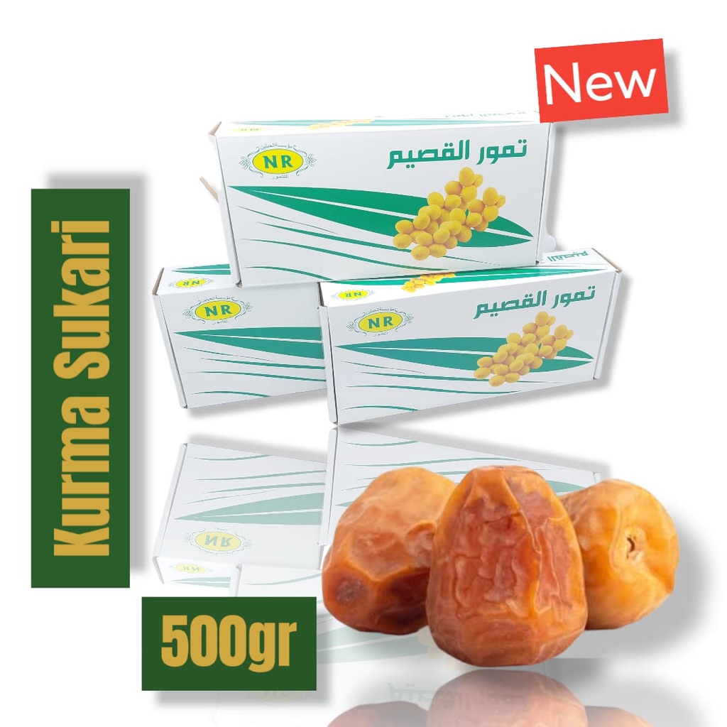 

KURMA SUKARI NR /SUKARI AL QASSIM 500GR/KEMASAN DUS