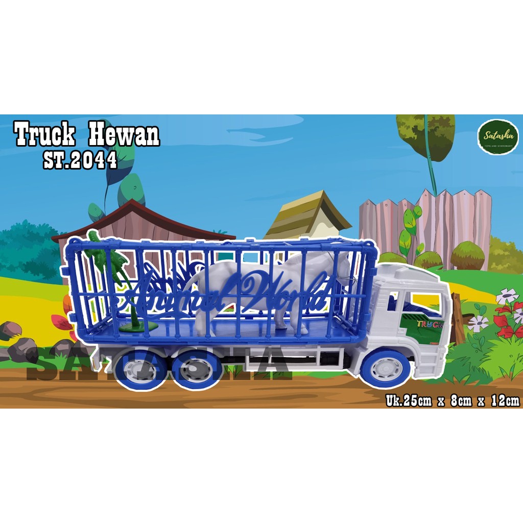 SATASHATOYS MAINAN TRUCK PEMBAWA BINATANG ST.2044 FULLBACK