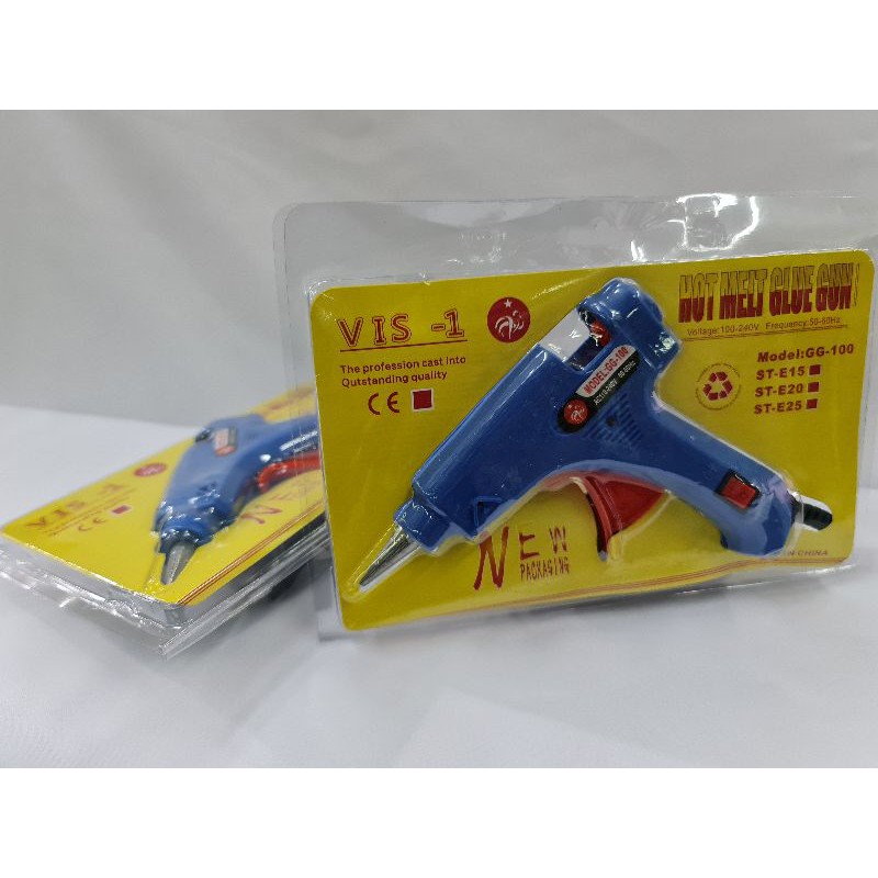 alat tembak lem lilin kecil / glue gun dengan tombol on/off