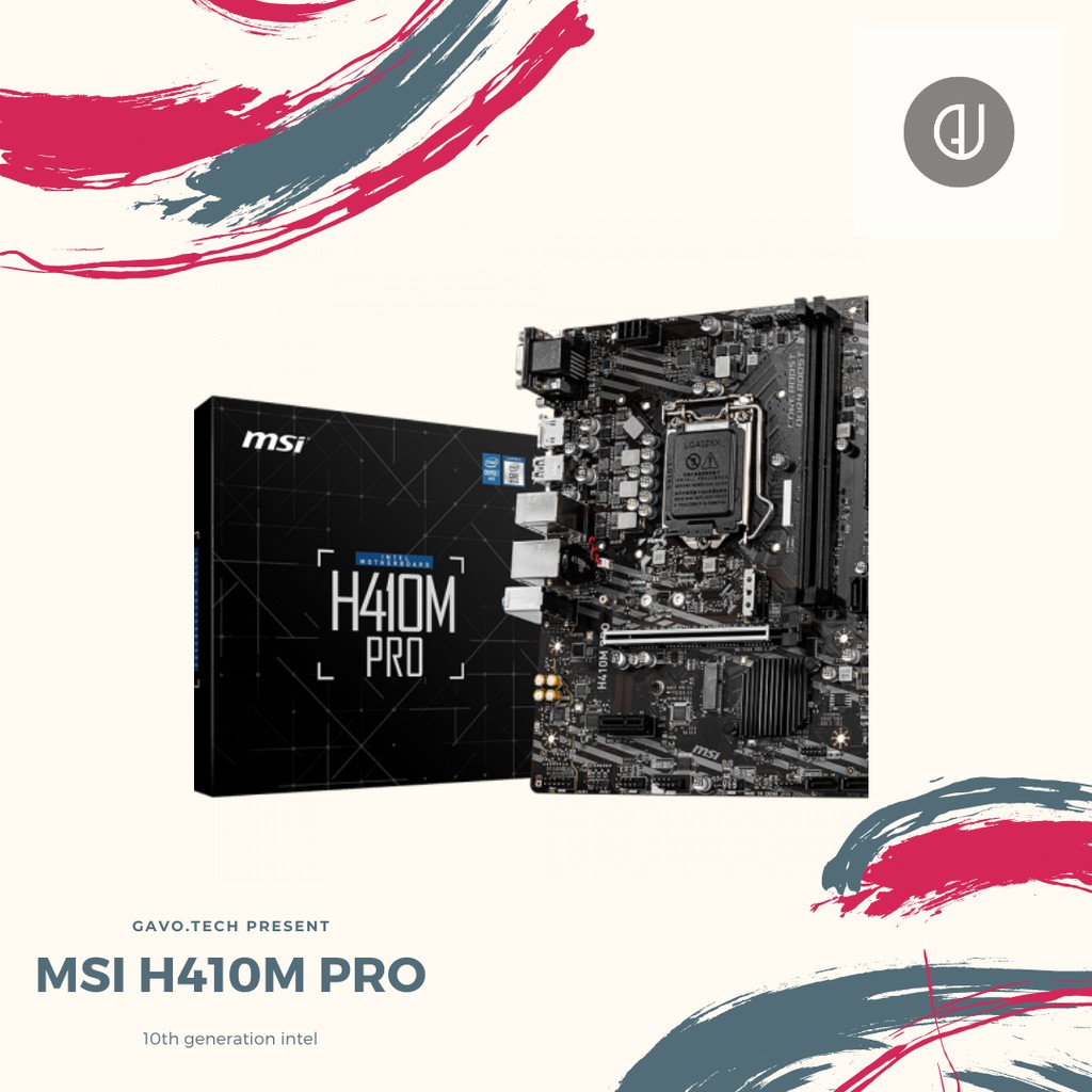 NEW Motherboard MSI H410m Pro LGA 1200