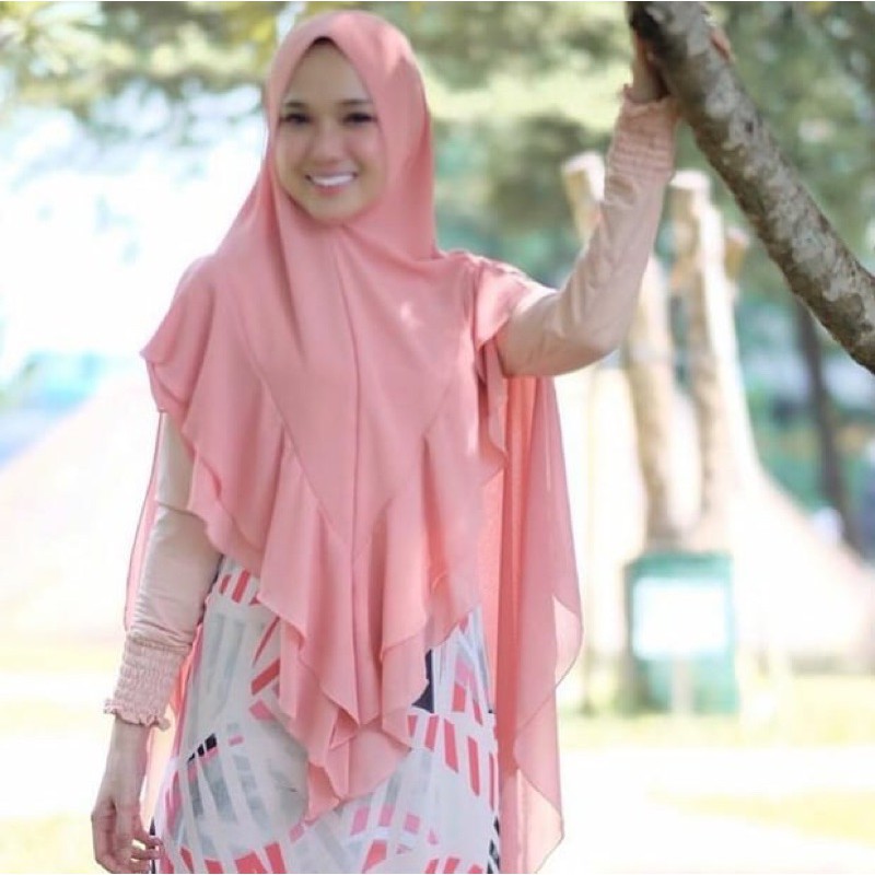 Khimar Naomi warna Salem By Dyabelle