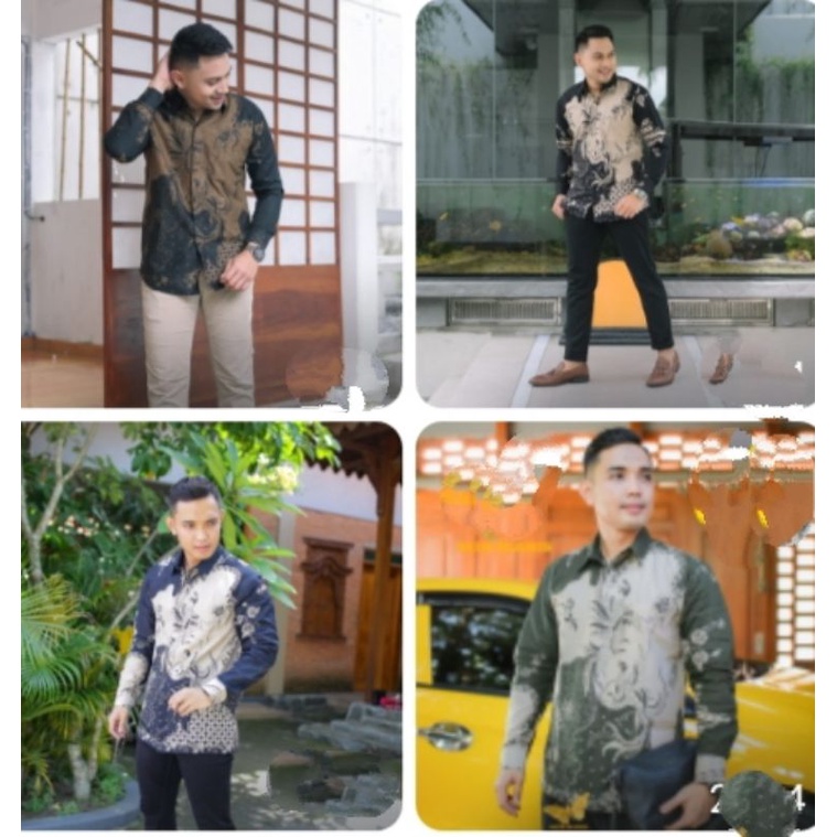 BAJU BATIK PRIA LENGAN PANJANG FULL FURING