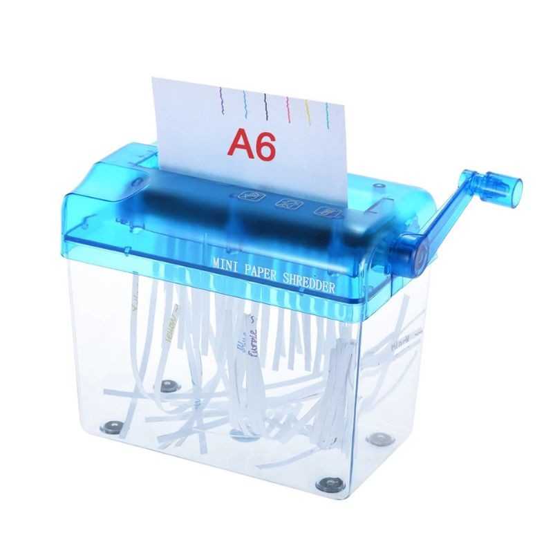 

Alat Robek Kertas A6 Manual Tangan - Hand Shredder Dokumen Mesin Perobek Pemotong Potong Paper
