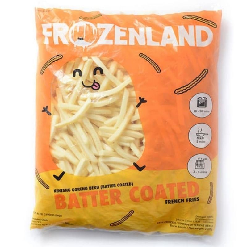 

Kentang friench fries butter coated 1kg merk Frozenland