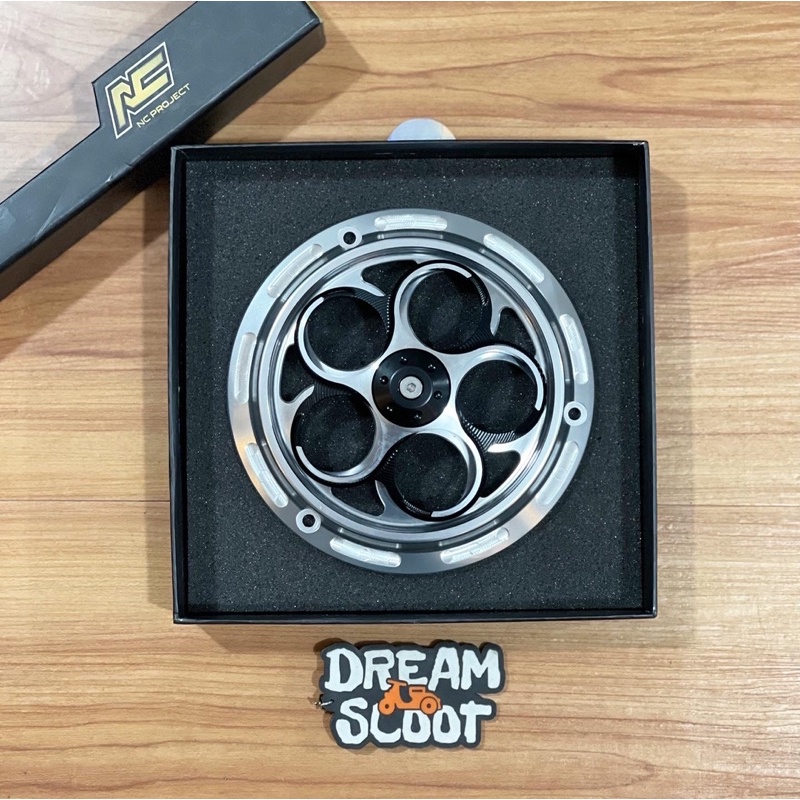 Cover Fan spinner NC Project Silver Vespa sprint Primavera S LX cover Fan vespa