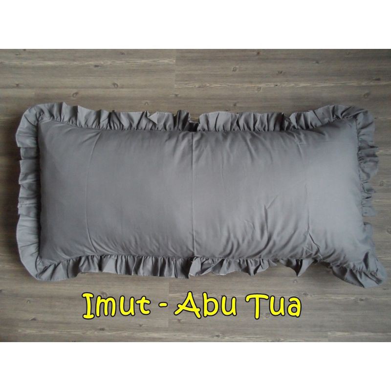 sarung bantal cinta imut polos embos  uk 60x30 sarung Bantal cinta mini /cinta bayi