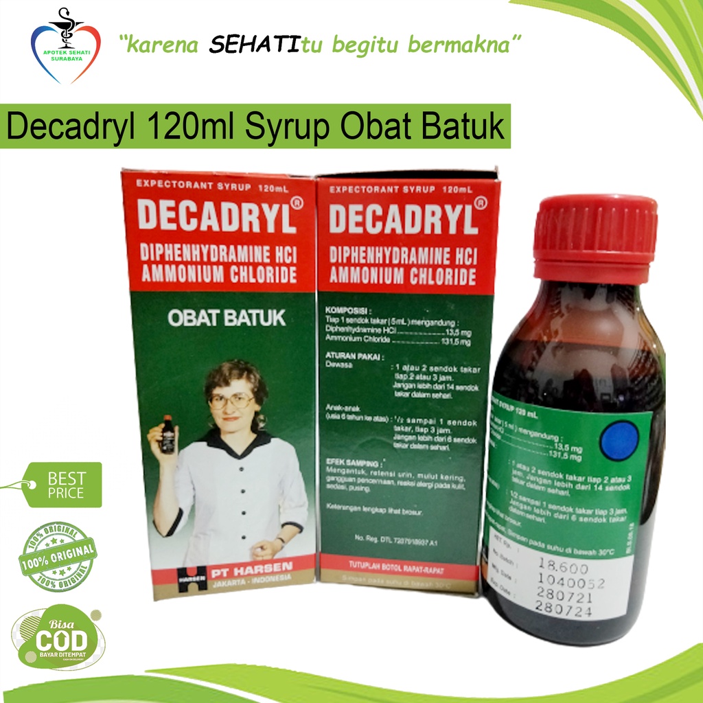 Decadryl Sirup Ekspektoran 120ml Obat Batuk Berdahak