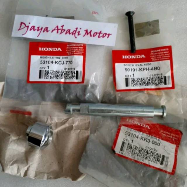 Jalu Stang Balancer Bandul Stang Tiger Set Jalu Lawan dan Baut Original AHM BUKAN KANAN KIRI