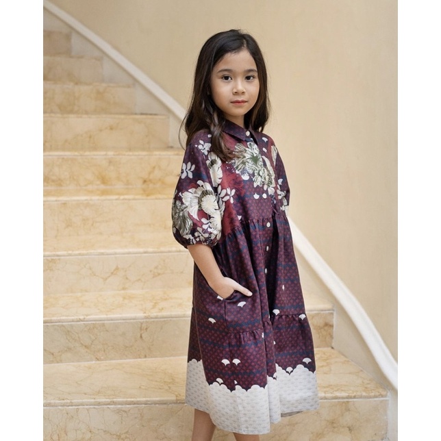 NYLA DRESS MAROON by GEULIS