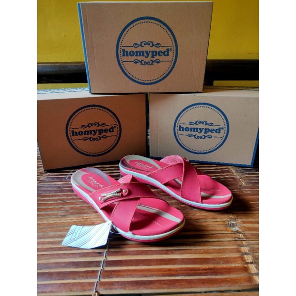 Sandal wanita homyped KALILA 37 MERAH, Homyped wanita