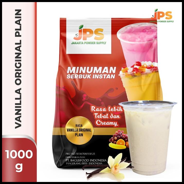 

Bubuk Minuman Vanilla Original Plain Powder Jps Tanpa Gula