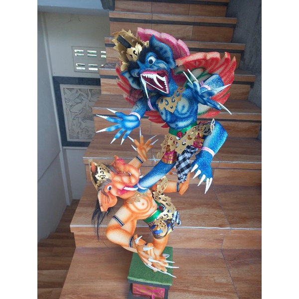 Ogoh-ogoh mini Bertarung Hanoman dengan Paksi/ Ogoh-ogoh Mini Termurah dari Bali