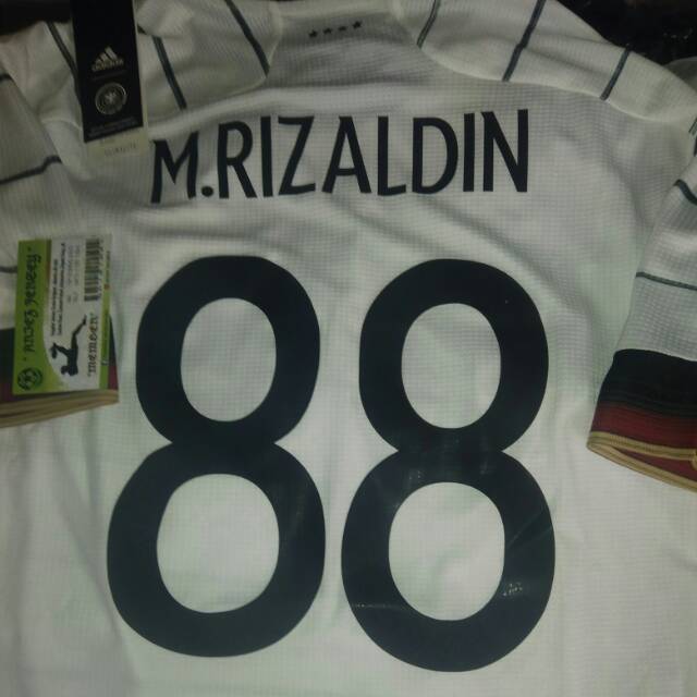 Jerman home playerissue nameset