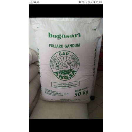 Pollard Gandum 20 Kg Pakan Ternak Unggas Cap Angsa