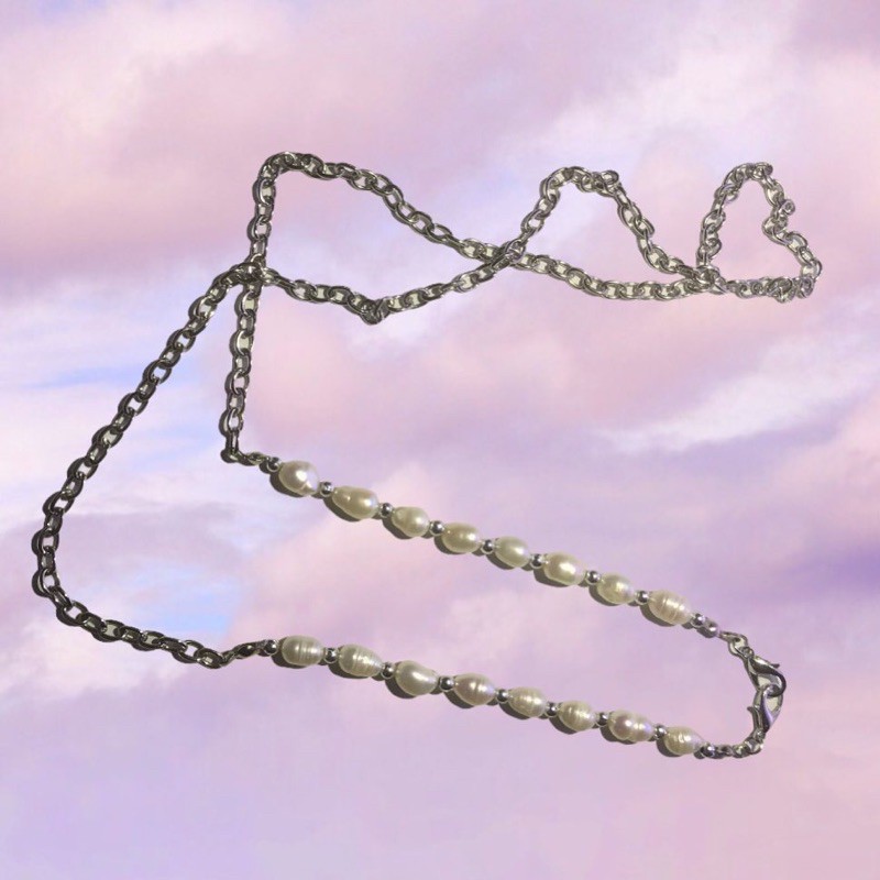 SILVER CHAIN FRESHWATER - ( Strap mask / Strap glasses / Connector mask / konektor masker )