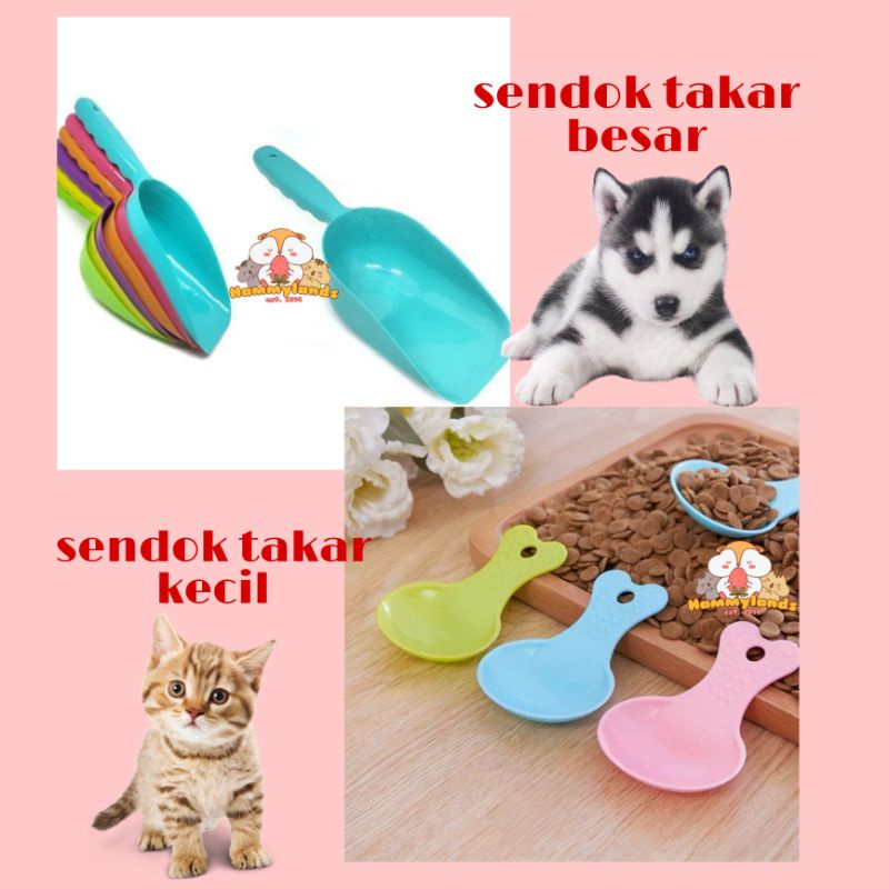 HAMMYLANDS - serokan sendok makanan kucing sendok takar kucing sendok takar anjing