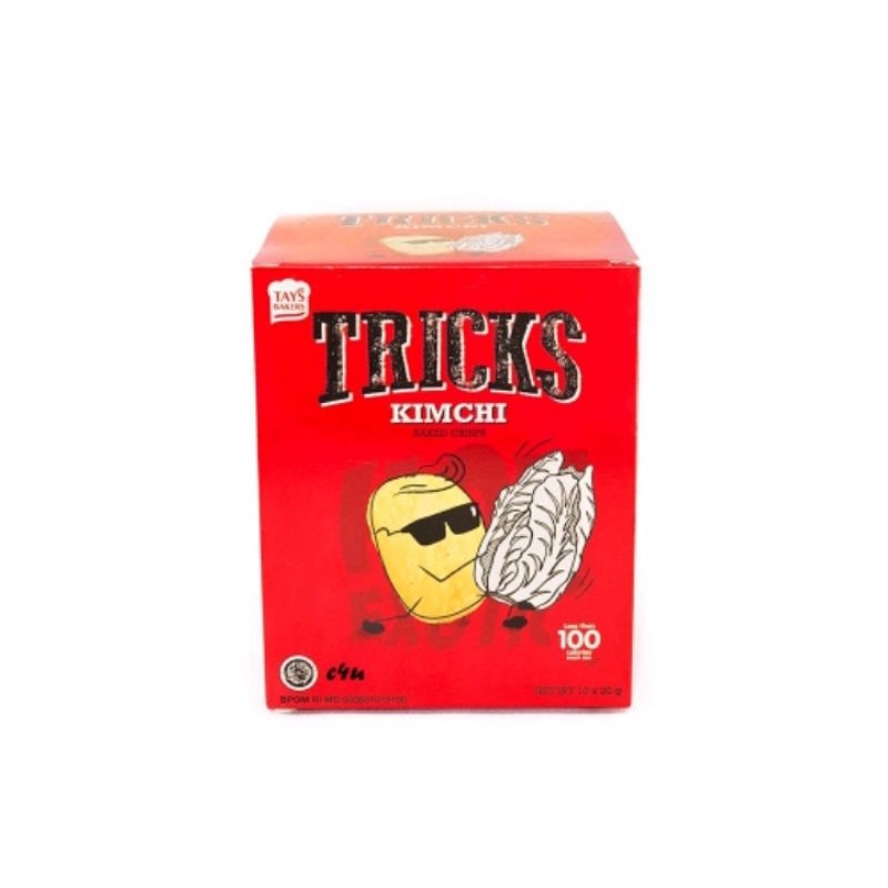 

TRICKS CRISPS RASA KIMCHI (10 x 18 GRAM) POTATO BAKED / BISKUIT KENTANG PANGGANG TIPIS