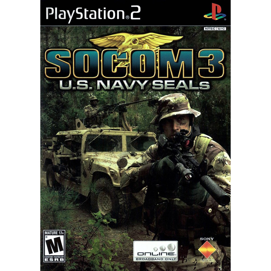 DVD Kaset Game PS2 SOCOM 3 U.S. Navy SEAL