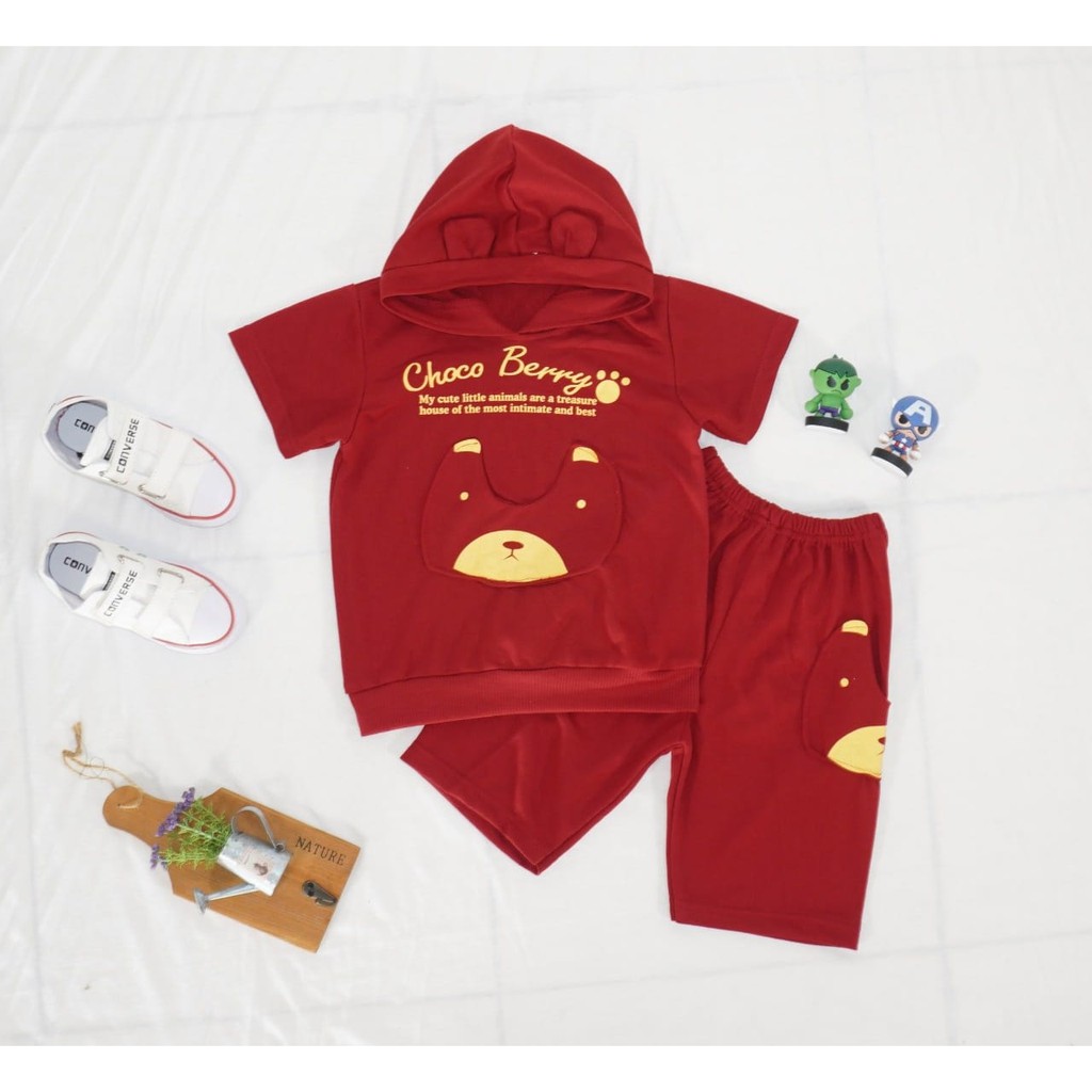 setelan kids CHOKO BERRY terbaru-set.anak2 usia 3 sampai 5 tahun keren kekinian dan terlaris