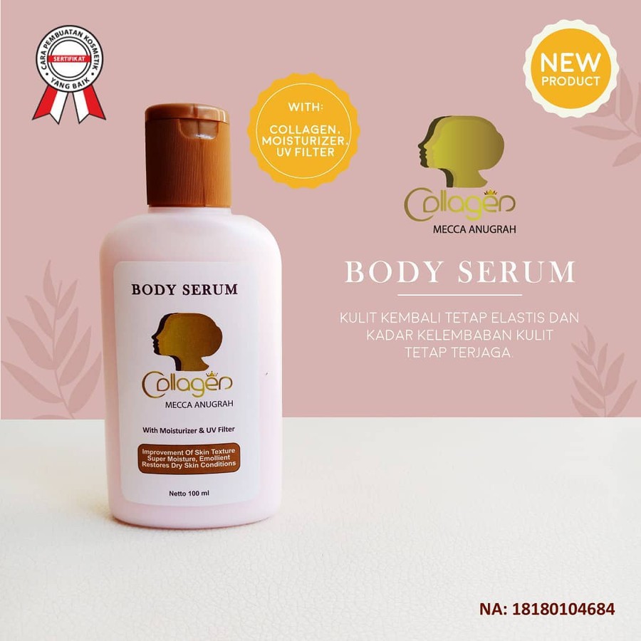 BODY SERUM MECCA ANUGRAH BPOM SERUM PEMUTIH PELEMBAB TUBUH